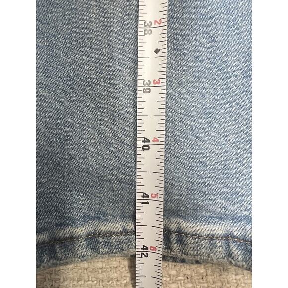 Madewell Jeans Women 28 Blue Perfect Vintage Straight in Danby Wash Knee-Rip Ed - Picture 10 of 15